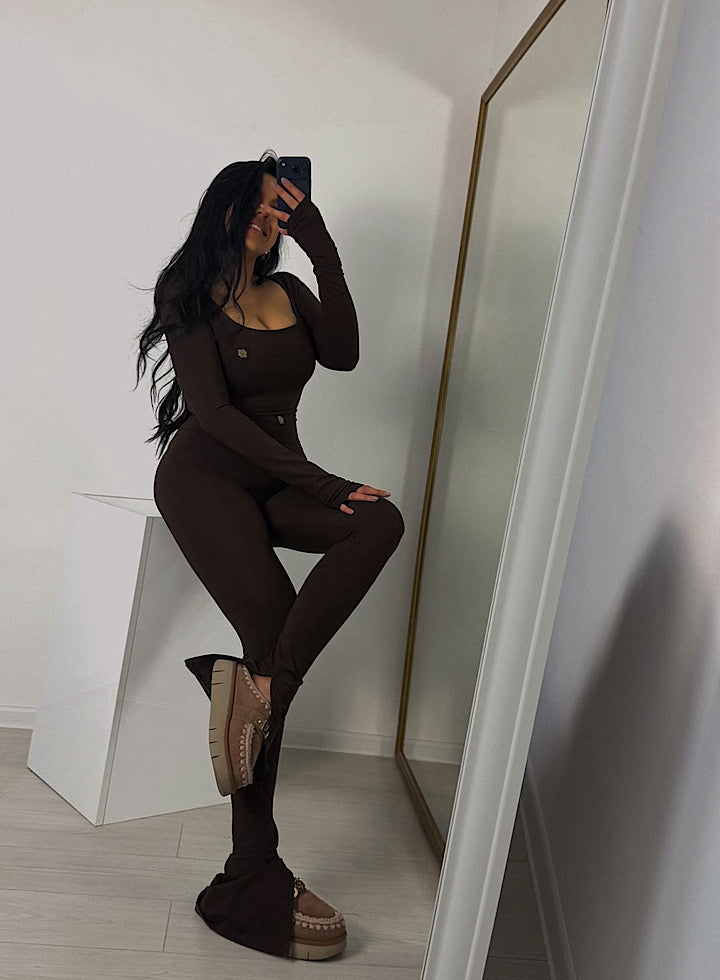 Emma bluza u cokolada boji