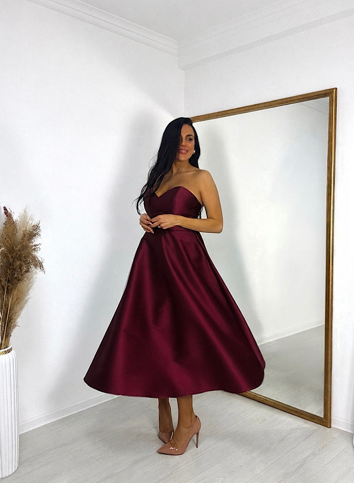 Celine bordo brokat