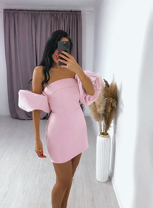 Noelle brokat u baby pink boji